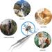 MNT10 Stainless Steel Tee Pliers - 2-in-1 Splinter & Tick Tweezers + Hooks for People & Dogs | Practical Metal Case & Free ID Card - Buy Online on SooperMarket.com