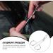 Magiclulu Clip Handle Eyebrow Tweezers | Beveled Eyebrow Hair Remover & Plucker Scissors for Precision Grooming - Shop Internationally! - Buy Online on SooperMarket.com