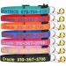 Custom Cat Collar Personalized Breakaway Cat Collar with Bell & Embroidered ID Pet Name & Phone Number (1PCS)
