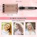 5 Barrel Curling Iron Wand - 0.6 Inch Ceramic Tourmaline Hair Waver with Dual Voltage - Perfect Waves for All Hair Types - Buy Online on SooperMarket.com