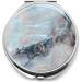 Stunning Mother of Pearl Compact Makeup Travel Mirror - Marble Gold Design | MADDesign - Buy Online on SooperMarket.com