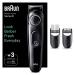 Braun Beard Trimmer Series 3 3410 Electric Beard Trimmer for Men Incl. Ultra-Sharp Blade 40 Length Settings Styling Tools Rechargeable 50-min Cordless Runtime & Washable Black BT3410