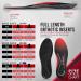 Physix Gear Sport Arch Support Insoles (Full Length) - Plantar Fasciitis Relief for Men & Women - Red/Black - UK Size L 9 1/2-11 | 10-11 1/2 - 1 Pair - Buy Online on SooperMarket.com