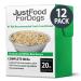 JustFoodForDogs Pantry Fresh Dog Food and Puppy Food, Human Quality Ingredients Natural Ready to Serve Soft Food for Dogs - Chicken & White Rice Wet Dog Food Pouches Chicken & White Rice 1 Count (Pack of 12)