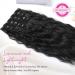 REECHO 5PCS Brown Clip in Hair Extensions 24 Thick Long Loose Waves HE002 - Invisible Lace Weft Natural Soft Hairpieces - C Jet Black - Buy Online on SooperMarket.com