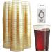 Glitter Plastic Cups Clear Plastic Cups Tumblers Gold Glitter Cups Disposable Wedding Cups Elegant Party Cups Recyclable and BPA-Free (12 OZ) 340 g (Pack of 50) - Buy Online on SooperMarket.com