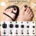 FANDAMEI 12 Colors 288PCS Press on Toe Nails Set - Short Square, Glitter & Glossy False Toenails | French Tip for Summer Nail Art - Buy Online on SooperMarket.com
