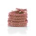 Braided Hair Scrunchies Pink with 2 Beautiful Colours for Everyday Use 5 Pieces Hair Scrunchies Set