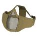 OneTigris Small Tactical Mask 4.5" Foldable Half Face Mask Protective Mesh Mask Fit for Women & Teenagers Tan