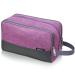 WANDF Toiletry Bag Water-Resistant Nylon Travel Wash Bag Lightweight Dopp Kit for Men and Women (A-Light Purple)