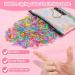 Buy 3028-Part Elastic Hair Strap Set - 3000 Mini Colorful Hair Ties with Organizer Box for Girls | Soft Rubber Hair Accessories - Buy Online on SooperMarket.com