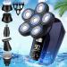 Head Shaver for Bald Men,6 in 1 Bald Head Shavers for Men Cordless,Waterproof Wet Dry 6 Head Mens Electric Shavers for Head Face Shaving,Rechargeable Electric Razor for Men,USB Mans Shaver Hair Razor 6 in 1 Head Shavers fo…