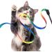 Amaxiu Cat Wand Toy Set Interactive Cat Wand Toy with Rainbow Ribbon String Rainbow Cloth String Leopard Print Cloth String for Small Cats Kittens Indoor Training Catcher(3 Packs) - Buy Online on SooperMarket.com