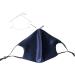 Hugs Living 100% Mulberry Silk Face Mask with Filter Pocket and Adjustable Ear Loops 4 Pieces Nose Wire and 1 Piece Filter are included (Navy Blue) - Buy Online on SooperMarket.com