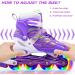 PETUOL Kids Adjustable Roller Skates | Full Light Up Wheels | Girls & Ladies Small Size (11J-1) - Buy Online on SooperMarket.com