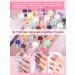 Acrylic Nail Kit with Drill and Lamp: 3 Colors 30G Acrylic Powder Nail Set - 36 Colored Glitter Powder Nail Art Tools Extension Kits Full Set for Beginners - Buy Online on SooperMarket.com