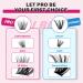 PRO Cluster Lashes 120 Pcs Lash Clusters 3D Fluffy DIY Eyelash Extension Individual Lashes Thin Band Easy to Apply at home Lashes (Ecstatic 10-16mix) 10-16 mix Ecstatic - Buy Online on SooperMarket.com