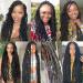 Youngther 24 Inch Faux Locs Crochet Hair 6-Pack - Pre-looped Synthetic Braiding Hair for Black Women (1B) - Buy Online on SooperMarket.com