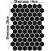 Biomar Labs Hexagon Reflective Stickers Set - 71 Self-Adhesive Bike Safety Reflectors (Black) - Premium Reflex Film for Enhanced Visibility - Buy Online on SooperMarket.com