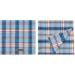Lionet Paws Blue Grid Dog Bandana for Small Medium Large Dogs - Triangle Scarf for Boy or Girl - Pack of 1 - Buy Online on SooperMarket.com