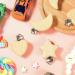 15-Piece Wood Pacifier Clips Set - DIY Beech Wooden Clip Holder for Teething Baby with Star, Heart, and Moon Designs - Buy Online on SooperMarket.com