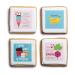 Happy Valentines Day Cookies Gift Basket  Decorated Vanilla Sugar Cookie Greeting Card  Unique Cool Food Gift Box  For Him  Her  Boy  Girl  Friend  Spouse  Wife  Prime Delivery  4 Count - Buy Online on SooperMarket.com