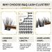 72 Count D Curl Individual Cluster Lashes | Natural Soft Fluffy Eyelash Extensions - UK-FD-B43-D-8-16MIX - Buy Online on SooperMarket.com