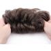 Scrunchie Hair Bun Extension Updo Hairpiece in Dark Brown & Auburn - 45g - Buy Online on SooperMarket.com