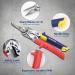 WORKPRO 10" Tin Snips Straight Cr-V Steel Aviation Snips Compound Snips for Cutting Aluminum & Metal Sheets or as Household Scissors - Buy Online on SooperMarket.com