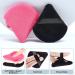 Velvet Triangle Powder Puffs Set - Reusable Makeup Sponge for Foundation, Powder, and Concealer - 4pcs Black White Applicator Kit - Buy Online on SooperMarket.com