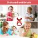 U-Shaped Silicone Toothbrush for Kids - Cartoon Tiger Design | Soft Brush Head for Full Mouth Cleaning | Red | 1 Pack - Buy Online on SooperMarket.com