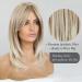 Long Layered Blonde Wig with Bangs - Synthetic Hair - Mixed Blonde - Buy Online on SooperMarket.com