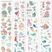 Tazimi Luminous Mermaid Temporary Tattoos for Kids - Glow Stickers Party Favor - 12 Sheets for Girls - Buy Online on SooperMarket.com