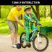 CycForge Adjustable Support Wheels for Kids' Bikes - Fit 12/14/18/20 Inch Bicycles | Durable Stabilizers | Perfect for Varied Speeds - Black - Buy Online on SooperMarket.com