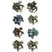 Set of 8 Mini Hair Claws Metal Claw Clip - 8 Colors | JCGY LPW-5-8 - Buy Online on SooperMarket.com