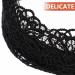 Minkissy Black Lace Hair Hoop Broadside Lace Headband Wide Hair Hoop Floral Lace Headband Gothic Lace Headband for Women Girls (Black) - Buy Online on SooperMarket.com