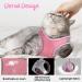 NiCoLa Escape-Proof Cat Harness Set | Reflective Strip | Adjustable Soft Harness for Small Cats (Pink&Green, S) - Buy Online on SooperMarket.com