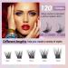 MAEXUS Lash Clusters DIY Eyelash Extensions - 120 Natural Look C D Curl Wispy Lashes (0.07D 8-16mm MIX) for Mega Volume - Buy Online on SooperMarket.com