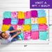 Made By Me Easy-to-Knot Fleece Quilt Making Kit - No Sewing Required - 59 x 39 Inches - Includes 20 Fabric Squares and Embellishments - Learn 4 Knotting Techniques - Multicolor - Buy Online on SooperMarket.com