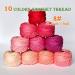 Crochet Thread 10 Balls Cardinal Size 8 - Pink Series | 5g Size 8 for Crochet, Hardanger, Cross Stitch, Needlepoint, Hand Embroidery - Buy Online on SooperMarket.com