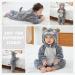 COOKY.D Baby Hooded Rompers | Winter Flannel Jumpsuit Pajamas for Infants | 3-6 Months | Dog Design - Buy Online on SooperMarket.com