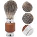Premium Shaving Brush for Men - Rubber Wood Handle Foaming Trimmer Perfect for Barbers & Salons - Buy Online on SooperMarket.com