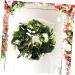 LIFKICH Wreath Planta Artificial Faux Greenery Artificial Eucalyptus Garland Holiday Window Hanging Eucalyptus Leaves Garland Faux Plants Fall Garland or Artificial Grass Daisy White White 30X30CM - Buy Online on SooperMarket.com