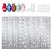 Nail Art Stamping Templates 8pcs Nail Stamping Templates with Nail Stamper and Scraper for DIY Nail Art Decoration Nail Salon Design