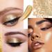 Glitter Eyeshadow & Eyeliner Pen Set - Gold | Long Lasting, Waterproof & Quick Drying - Buy Online on SooperMarket.com