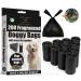 Haya Home 200 Pine Scented Eco Tie Handles Large Dog Poo Bags on roll Leak and Tear Resistance Extra Strong Doggy Poo Poop Bags Environmentally friendly 100% recyclyed material