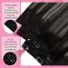 Buy Youngsee 50cm Clip-in Real Hair Extensions - Gray & Black | 120g 7PCs Smooth High-Quality - Buy Online on SooperMarket.com