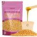 TRINIDa Wax Beads 500g Luxury Egyptian Queen Gold Hard Wax Beads with 10 Wide Applicators Professional Salon Grade Full Body Facial and Legs Painless Gentle Hair Removal Wax Beads for Women and Men Gold Pearl 500g