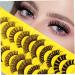 50 Pairs Fluffy Natural Fake Eyelashes - Realistic Full Strip Lashes for Women | Bulk Makeup Tools - Buy Online on SooperMarket.com