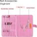 Nail Drill Bit Holder Organizer 33 Holes Nail Drill Bit Holder Wallet Storage Bag for Manicure Tools Efile Nail Grinding Bits Display Portable for Travel or Home (HJ-ZP013-Black) - Buy Online on SooperMarket.com